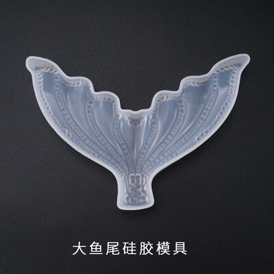 DIY crystal dropper mold, three-dimensional large fish tail mold, mirror display table, mirror silicone mold wholesale