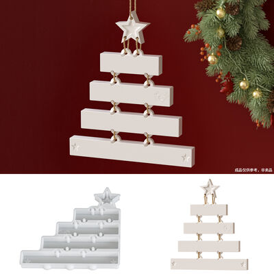 DIY resina de cristal listado de Navidad molde de caída yeso de aromaterapia molde de señal de bendición de Navidad