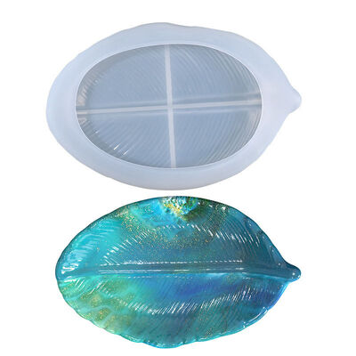 DIY Crystal Dropping Gel Leaf Plate Mold Leaf Storage Plate Plate Storage Box Silicone Mold