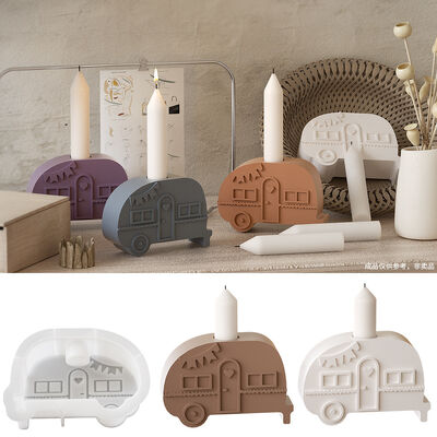 DIY crystal dropper resin gypsum car candle holder ornament grinding tool aromatherapy candle holder silicone mold

