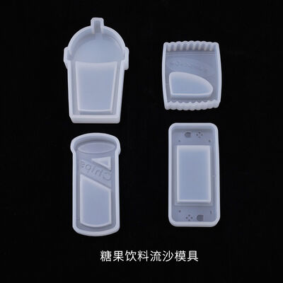 DIY crystal dropper mold, flowing sand candy biscuit pendant, bag decoration ornament, silicone mold