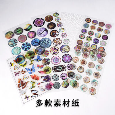 Crystal Drip Glue DIY Material Color Transparent Material Paper Love Butterfly Plush Tree Filling Transparent Material