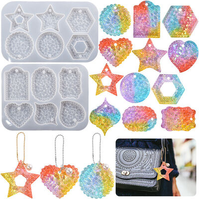 DIY Crystal Dropping Gel Mold Storage Box Jewelry Cut Diamond Storage Box Jewelry Box Silicone Mold