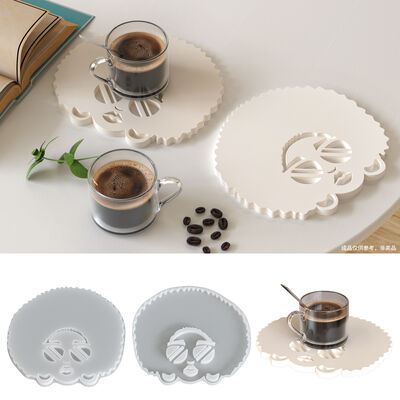 Aromatherapy Gypsum Explosion Head Glasses Girl Cup Mat Silicone Mold DIY Platform Decoration Dropping Mold