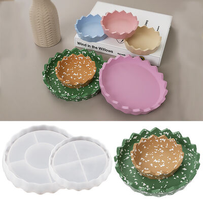 DIY crystal dropper, gypsum, cement plate, silicone mold, circular cutting surface, storage pen holder, washing pen, color palette, grinding