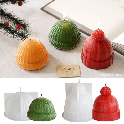 Cristal gotero resina hilados de yeso sombrero de Navidad joyería herramienta de molienda bricolaje tres dimensiones de vela ornamento silicona molde