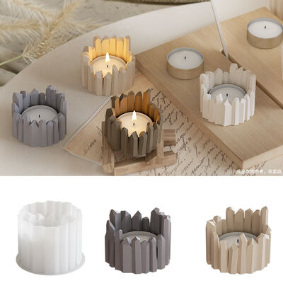 Dropping Resin Crystal Cluster Storage Box DIY Aromatherapy Gypsum Candle Stand Candle Cup Stand Silicone Mold