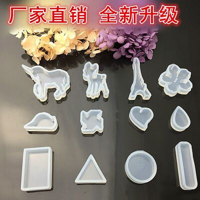 Crystal Dropper Pendant Silicone Mold Decoration DIY Unicorn Deer Iron Tower Resin Mold