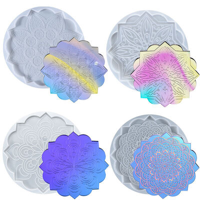DIY Crystal Dropping Glue Mold Mandala Pad Home Decoration Silicone Mold Spot Wholesale