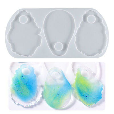 DIY Crystal Dropper Color Palette Mold Irregular Makeup Hand Tray Art Color Palette Silicone Mold