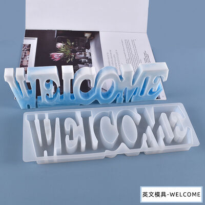 DIY Crystal Dropping Mold English Letter WELCOME - Welcome To List Silicone Mold Wholesale