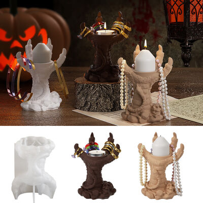 Dropping Resin Skull, Snake Dragon Claw, Eagle Claw, Candle Holder, DIY Gypsum Hand Decoration, Candle Holder, Silicone Mold