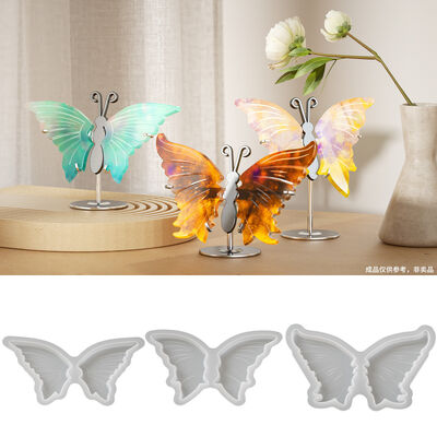 Crystal Dropper Resin Butterfly Wing Decoration DIY Aromatherapy Gypsum Decoration Pendant Silicone Mold