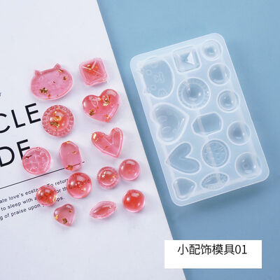 DIY Crystal Drop Adhesive Hanging Pendant Mold, Cute Pendant Accessories, Earrings, Mirror Silicone Mold Wholesale