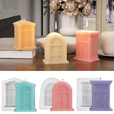 Thickened House Aromatherapy Candle Soap Dropping Mold DIY European Gypsum Castle House Silicone Mold