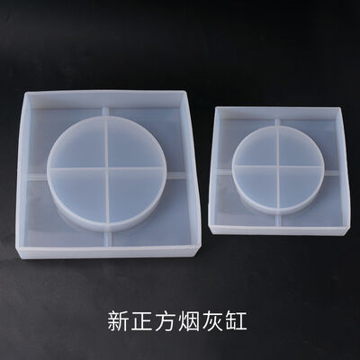 DIY Crystal Resin Ashtray Mold New Square Ashtray Mold Mirror Ashtray Mold