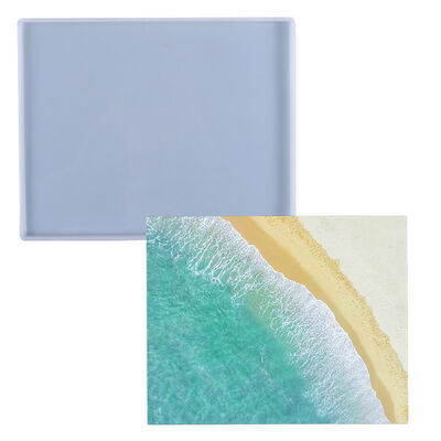 DIY Crystal Dropping Gel Platform Mold Large 26cm Rectangular Platform Tray Rectangular Silicone Mold