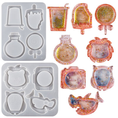 DIY Crystal Dropper, Cola, Ice Cream, Quadruple Candy, Lion Camera, Shark, Quicksand Pendant, Silicone Mold