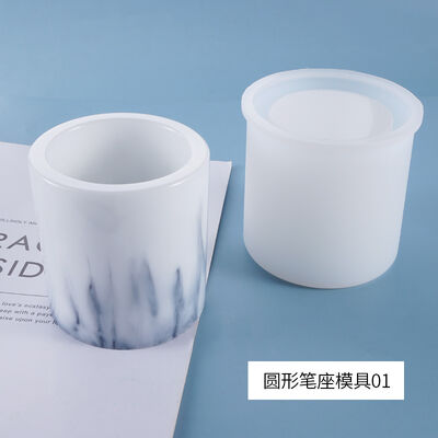 DIY Crystal Dropper Mold, Circular Pen Holder, Pen Holder, Table, Storage, Silicone Mold, Customized Processing