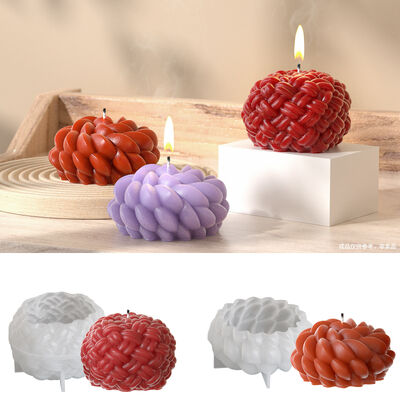 Santa Anna Flower Weaving Yarn Ball Aromatherapy Candle Silicone Mold DIY Gypsum Pendant Dropping Grinding Machine