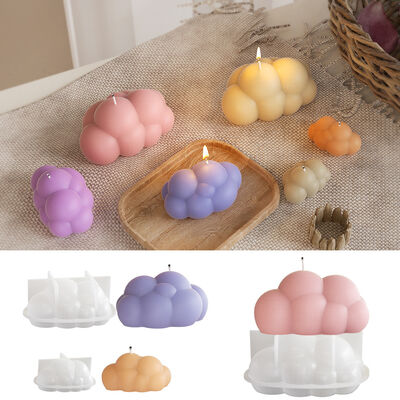 Crystal Dropper Glue Large, Medium, Small, 3D Cloud Cluster Decoration DIY Aromatherapy Gypsum Candle Silicone Mold