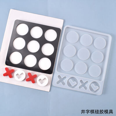 DIY Crystal Dropping Gel Mold Nostalgic Childhood Fun Game Well Chess Silicone Mold Spot Wholesale