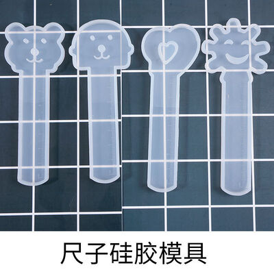 DIY Crystal Dropper, Multiple Rulers, Bookmarks, Silicone Molds, Heart-shaped Flowers, Smiling Faces, Teddy Bears, Ruler Molds