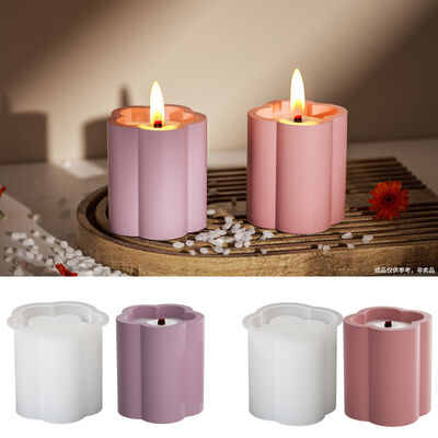 DIY Dropper Resin Four Leaf Clover Five Leaf Petal Aromatherapy Gypsum Candle Cup Storage Jar Silicone Mold