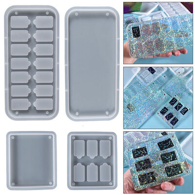 DIY Magnetic Card Box Silicone Mold For DIY Drop Glue Game Card, Mobile Card, Memory Card, Storage Box