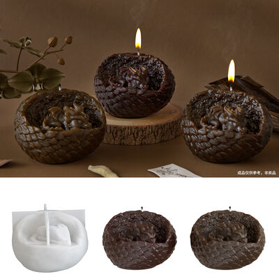 Aromatherapy Gypsum Dinosaur Egg Baby Candle Silicone Mold DIY Cracked Shell Dinosaur Cub Candle Mold