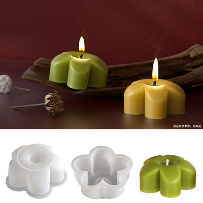 Flower Aromatherapy Candle Decoration Silicone Mold DIY Candle Jewelry Resin Dropping Mold Wholesale
