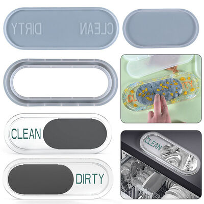 DIY Crystal Dropping Glue Mold Dishwasher Signage Platform Decoration Silicone Mold Spot Wholesale