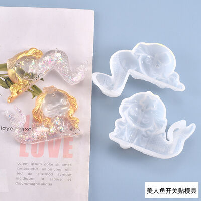 DIY Crystal Dropper Mold Starfish Shell Mermaid Switch Sticker Silicone Mold Spot Wholesale