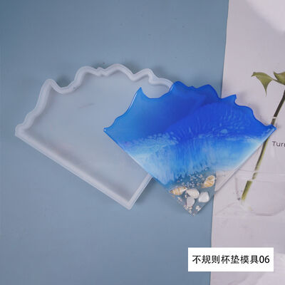 DIY Crystal Epoxy Mold, Irregular Tableware, Cup Mat, Splicing Jewelry, Decorative Mirror, Silicone Mold