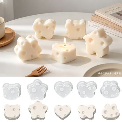 Cheese, Cheese, Aromatherapy Candle, Silicone Mold, Love Bear, Little Rabbit, Star Butterfly, Gypsum Mold
