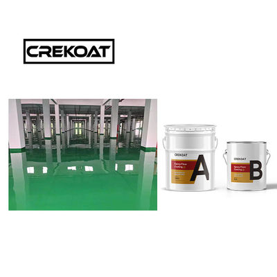 Resistencia Pintura de piso epoxi transparente rígida 2 partes Pintura epoxi resistente a la abrasión