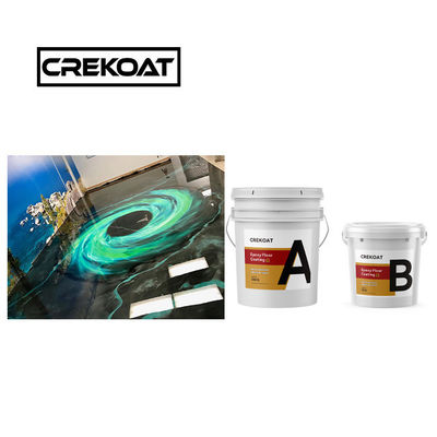 Revestimiento de piso de concreto metálico epoxi 3 mm endurecido sin costuras