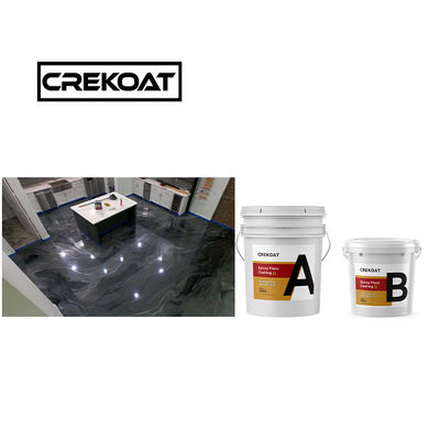 Pintura de piso epoxi de dos paquetes endurecedor resistente a productos químicos pintura epoxi brillante