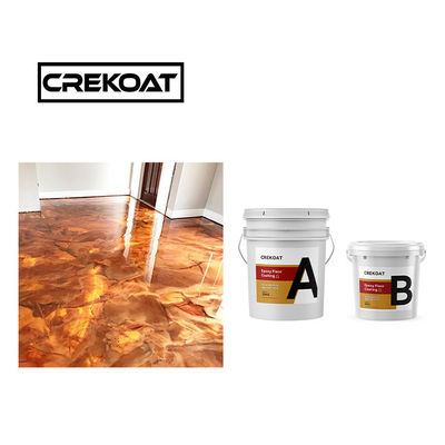 Cobre de alto brillo de pintura metálica epoxi de hormigón 3 mm 100% sólidos altos