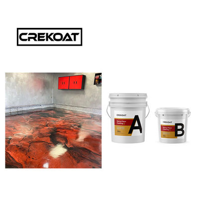 Cobre de suelo epoxi metálico rojo de alta solidez fundido dureza suavizada