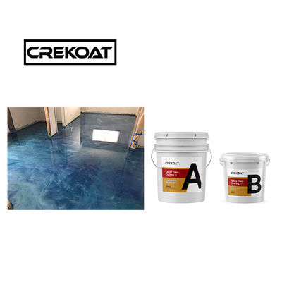 Pigmento de dos componentes de pintura epoxi sin costura de pintura de piso epoxi rodillo limpiable