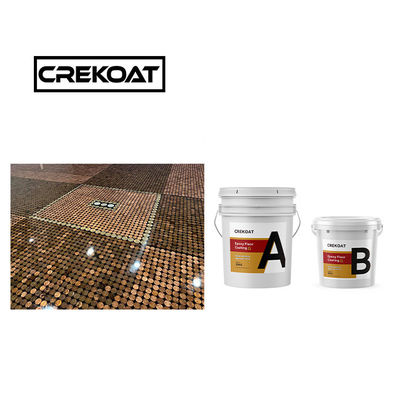 Casinos Blanco revestimiento de suelo metálico epoxi resistente a los arañazos endurecedor