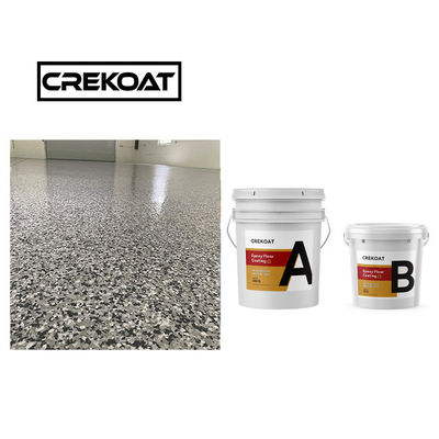 Revestimiento antiderrapante de color epoxi en escamas Revestimiento de suelo epoxi transparente e impermeable