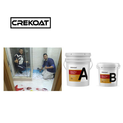 Revestimiento de piso de resina epoxi no tóxica Bajo olor Pintura 3D de piso epoxi Durabilidad