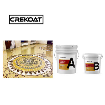 Pintura epoxi transparente de hormigón endurecido Pintura epoxi de hormigón con bajo olor