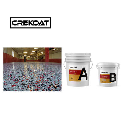 Pintura decorativa de piso epoxi poliespártica sin costuras de escamas de revestimiento epoxi