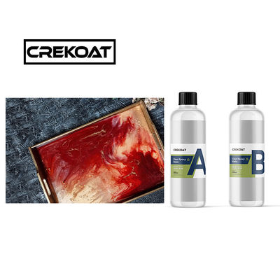 Resina transparente de curado rápido y brillante Resina resistente a los rayos UV Roller Resina epoxi de baja viscosidad