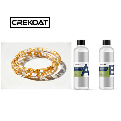 5 mm libre de disolventes pintura de resina epoxi transparente de arte de alto cristal sólido