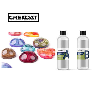 Bajo olor Resina epoxi de alto brillo de arte cristalino claro endurecedor epoxi