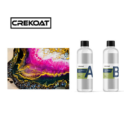 Resina transparente de curado rápido y brillante Resina resistente a los rayos UV Roller Resina epoxi de baja viscosidad